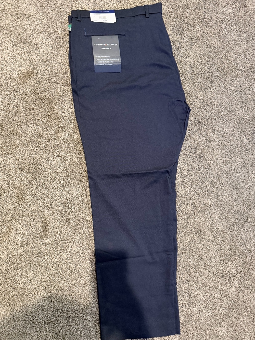 Tommy Hilfiger Navy Stretch Slim Chinos